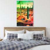 Metropolis Canvas Afdruk (Insitu (Slaapkamer))