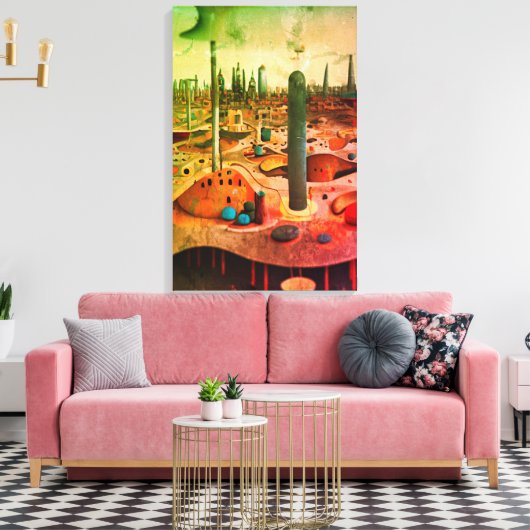 Metropolis Canvas Afdruk (Insitu (Woonkamer))