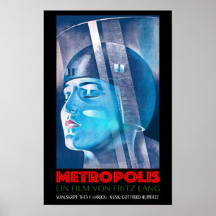 METROPOLIS Ein Film Von Fritz Lang Old German Film Poster