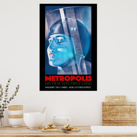 METROPOLIS Ein Film Von Fritz Lang Sci Fi Poster (Keuken)