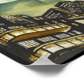 METROPOLIS Fritz Lang Sci-Fi Drama 1927 Old Film Poster (Hoek)