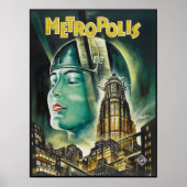 METROPOLIS Fritz Lang Sci-Fi Drama 1927 Old Film Poster (Voorkant)