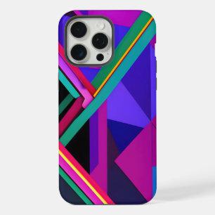 Metropolis Grid: een digitale reflectie iPhone 15 Pro Max Case