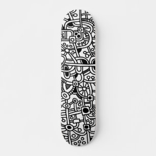 Metropolis I - Op hout Skateboard