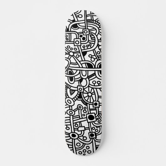 Metropolis I - Op hout Skateboard (Voorkant)