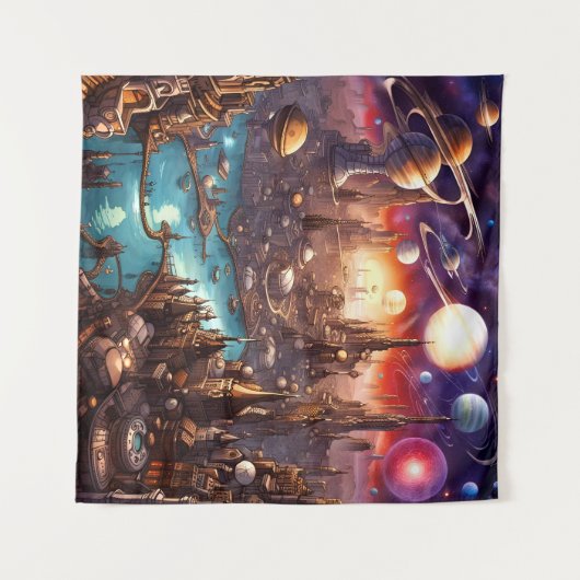 Metropolis I Wandkleed (Voorkant (horizontaal))