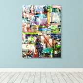 Metropolis II Canvas Afdruk (Insitu (Houten vloer))