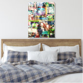 Metropolis II Canvas Afdruk (Insitu (Slaapkamer))