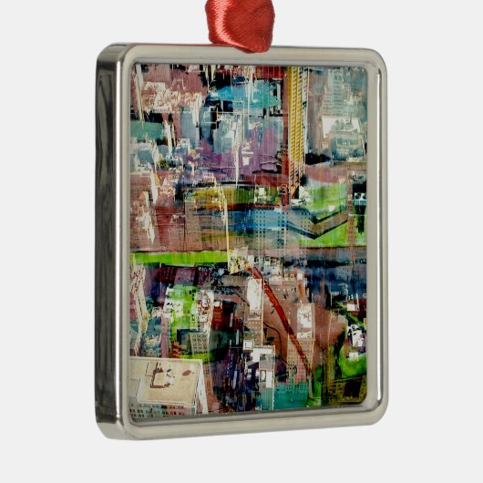 Metropolis II Metalen Ornament (Rechts)