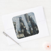 Metropolis III Vierkante Sticker (Envelop)