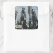 Metropolis III Vierkante Sticker (Tas)