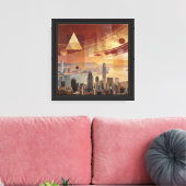 Metropolis in Transformatie Canvas Afdruk (Insitu (Woonkamer))
