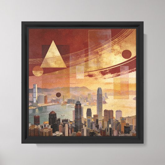 Metropolis in Transformatie Canvas Afdruk (Voorkant)