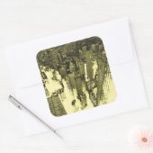 Metropolis IV Vierkante Sticker (Envelop)