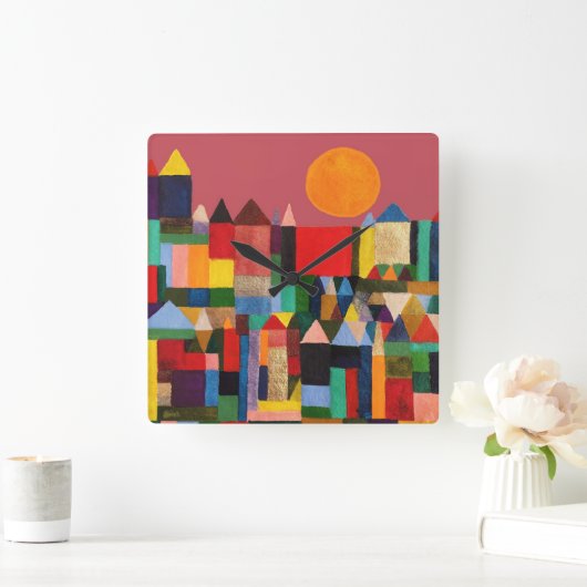 METROPOLIS KASTEEL EN ZON VIERKANTE KLOK (Huis)