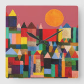 METROPOLIS KASTEEL EN ZON VIERKANTE KLOK (Voorkant)