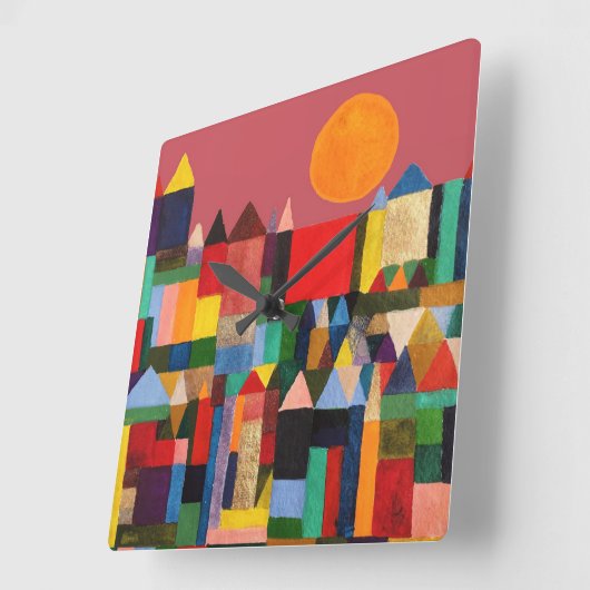 METROPOLIS KASTEEL EN ZON VIERKANTE KLOK (Hoek)