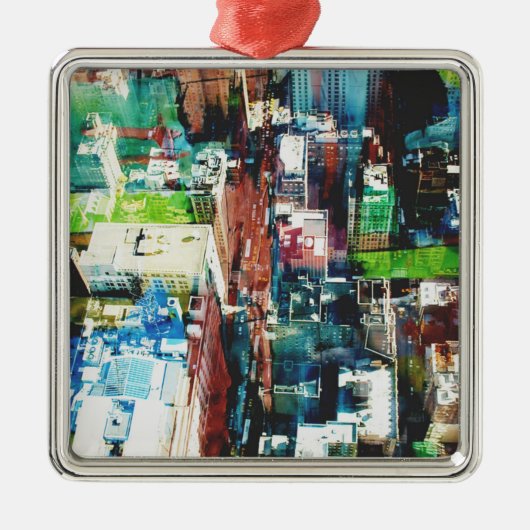 Metropolis Metalen Ornament (Voorkant)