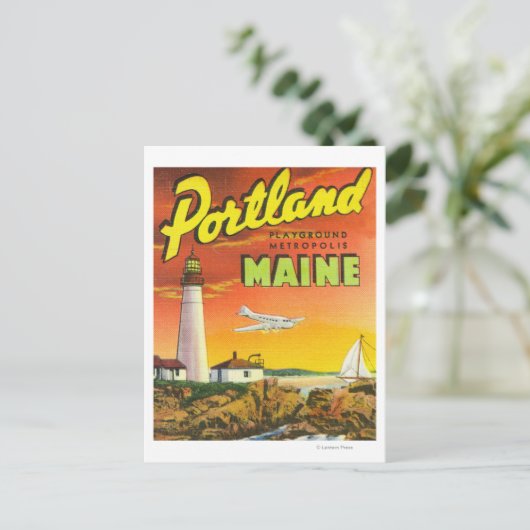 Metropolis op de speelplaats briefkaart (Staand voorkant)