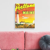 Metropolis op de speelplaats canvas afdruk (Insitu (Woonkamer))