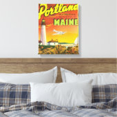 Metropolis op de speelplaats canvas afdruk (Insitu (Slaapkamer))