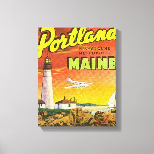 Metropolis op de speelplaats canvas afdruk (Voorkant)