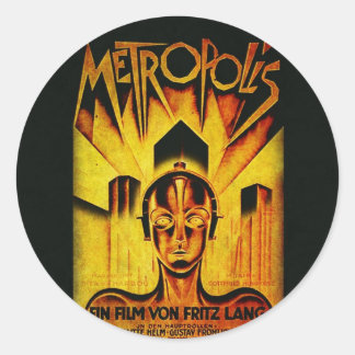 METROPOLIS Original RESTORED Adaptation Ronde Sticker