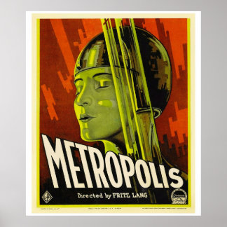 Metropolis SciFi Film van Fritz Lang Poster