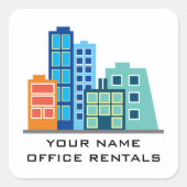 Metropolis stickers voor de vastgoedmarkt van de s (Voorkant)