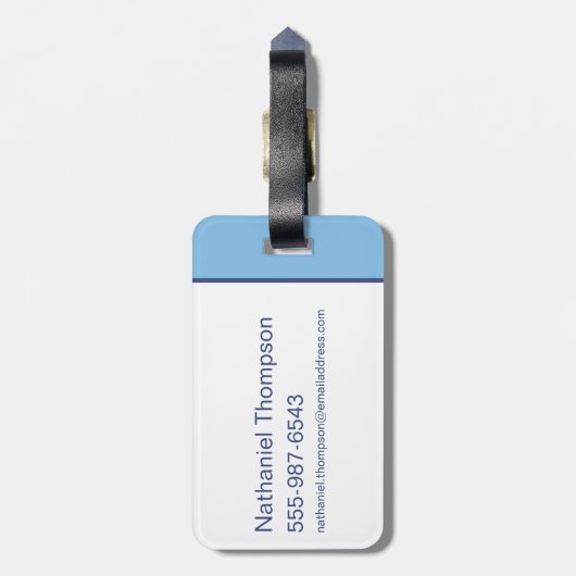 Metropolis Story Book Map Bagagelabel (Achterkant verticaal)