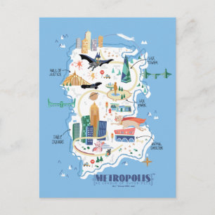 Metropolis Story Book Map Briefkaart