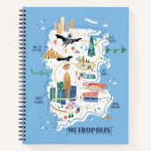 Metropolis Story Book Map Notitieboek (Voorkant)