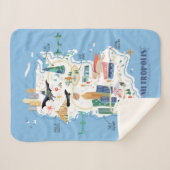 Metropolis Story Book Map Sherpa Deken (Voorkant (horizontaal))