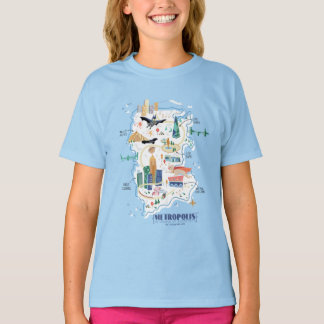 Metropolis Story Book Map T-shirt
