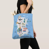Metropolis Story Book Map Tote Bag (Dichtbij)