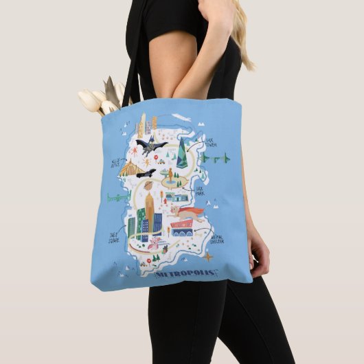 Metropolis Story Book Map Tote Bag (Dichtbij)