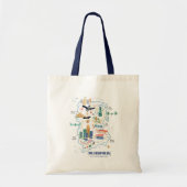 Metropolis Story Book Map Tote Bag (Voorkant)