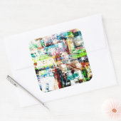 Metropolis VI Vierkante Sticker (Envelop)