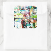 Metropolis VI Vierkante Sticker (Tas)