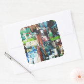Metropolis Vierkante Sticker (Envelop)