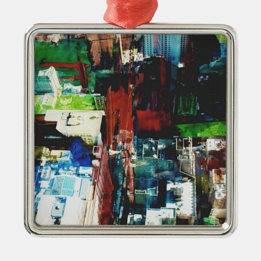 Metropolis VIII Metalen Ornament (Voorkant)