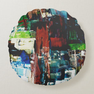 Metropolis VIII Rond Kussen