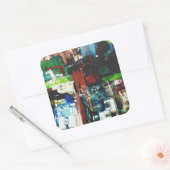 Metropolis VIII Vierkante Sticker (Envelop)