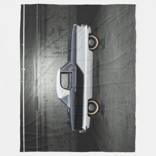 Metropolitan Black and White Nash Fleece Deken (Voorkant)