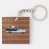 Metropolitan Black and White Nash Sleutelhanger (Achterkant)