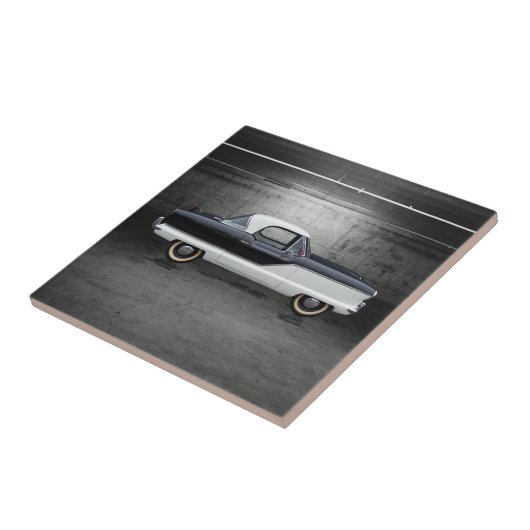 Metropolitan Black and White Nash Tegeltje (Zijkant)