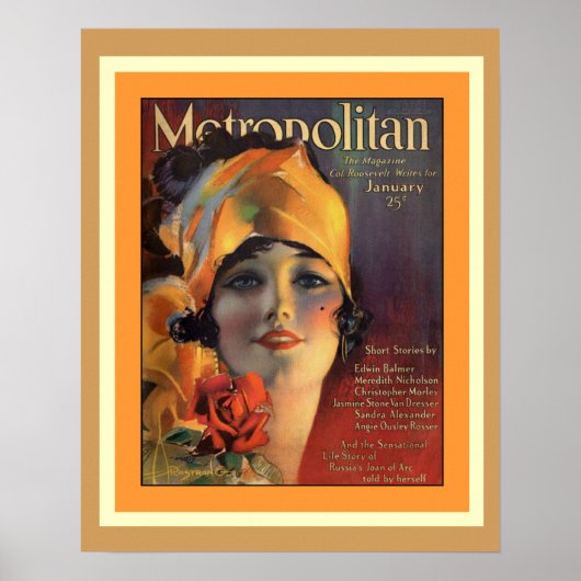 Metropolitan Magazine 1920s Hoesje Poster (Voorkant)