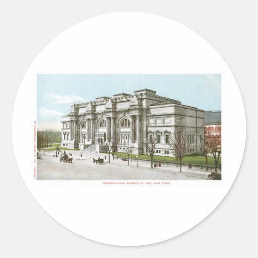 Metropolitan Museum of Art, New York Ronde Sticker (Voorkant)