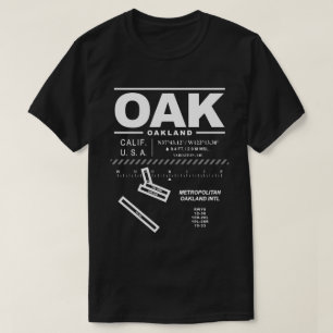 Metropolitan Oakland Int'l Airport OAK T-shirt