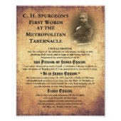 Metropolitan Tabernacle First Wordfoto Foto Afdruk (Voorkant)